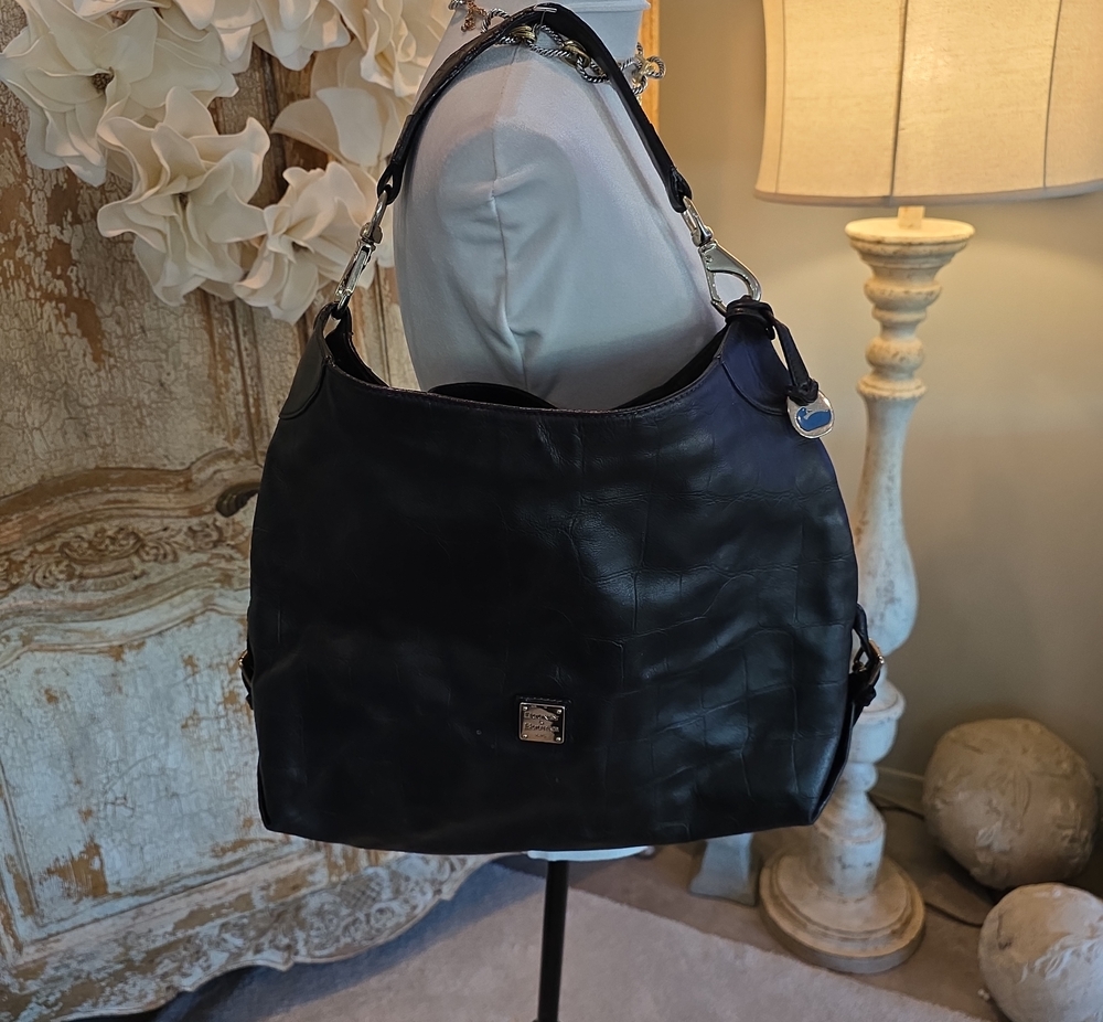 Dooney & Bourke Black Leather Hobo Bag